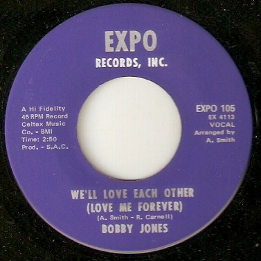 Bobby Jones  - We'll Love Each Other (Love Me Forever)  (7'', Single, Blu)