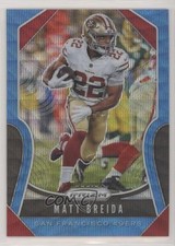 2019 Panini Prizm Blue Wave Prizm 70/199 Matt Breida #254 00jz