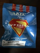 2026 KFC Chicken SUPERGIRL FIGURE FIGURINE BAG CLIP FACTORY SEALED IN HAND