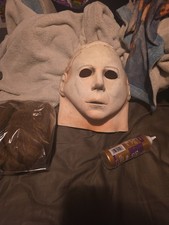Halloween 1 Michael Myers Mask Repainted With Mohair And Tacky Glue. Halloween.
