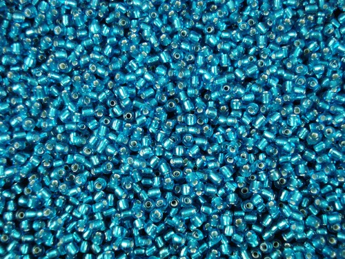 4mm Turquoise Silver Lined Glass Seed Beads - 100g Bag For Jewellery Making & Craft Spacers