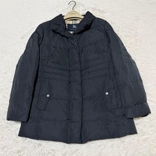 Burberry Down Coat Nova Check Down Black 12 from Japan