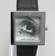 Akteo Man Ray Glass Tears Watch Womens 26mm Art Dial Swiss New Battery