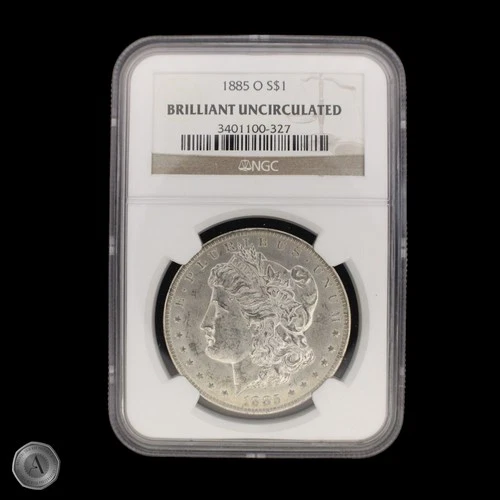 1885-O Morgan Dollar NGC Brilliant Uncirculated -E275