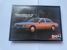 Framed 1986 Jaguar Sovereign XJ6 XJ A3 Size Magazine Advert Poster Garage Retro