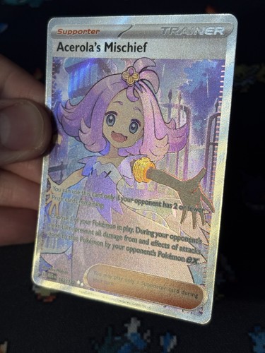 Pokémon Cards Acerola’s Mischief 165/132 Secret Rare Mega Evolution - (NM) - Picture 3 of 6