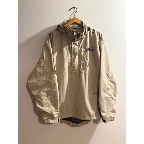 Chaps Ralph Lauren, Vintage 90s Chaps Ralph Lauren Anorak Jacket Tan Khaki Pullover Mens Large