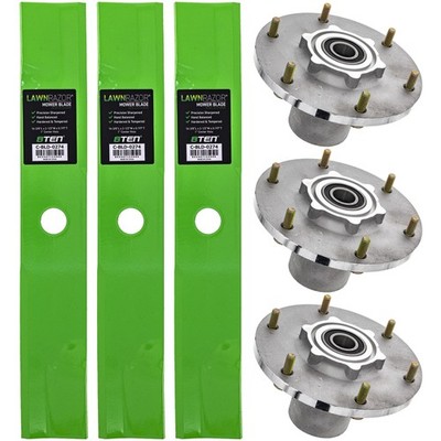 8TEN Blade Spindle Kit for Lazer Z Turf Tracer S X Series 116-3344 48-Inch Deck