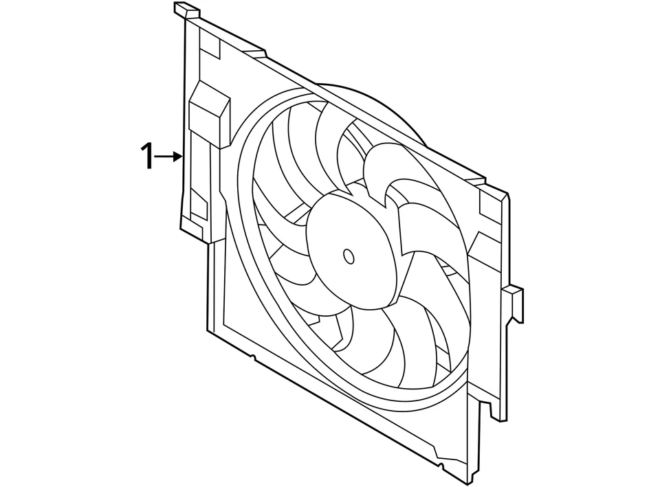 Radiator Fan Motor Fan Assembly Radiator 600 Watt Fits 12-16 BMW 528i 4271167 Foto 3 de 3