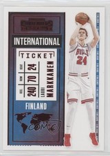2020-21 Panini Contenders International Ticket Red Lauri Markkanen #17 0q1p