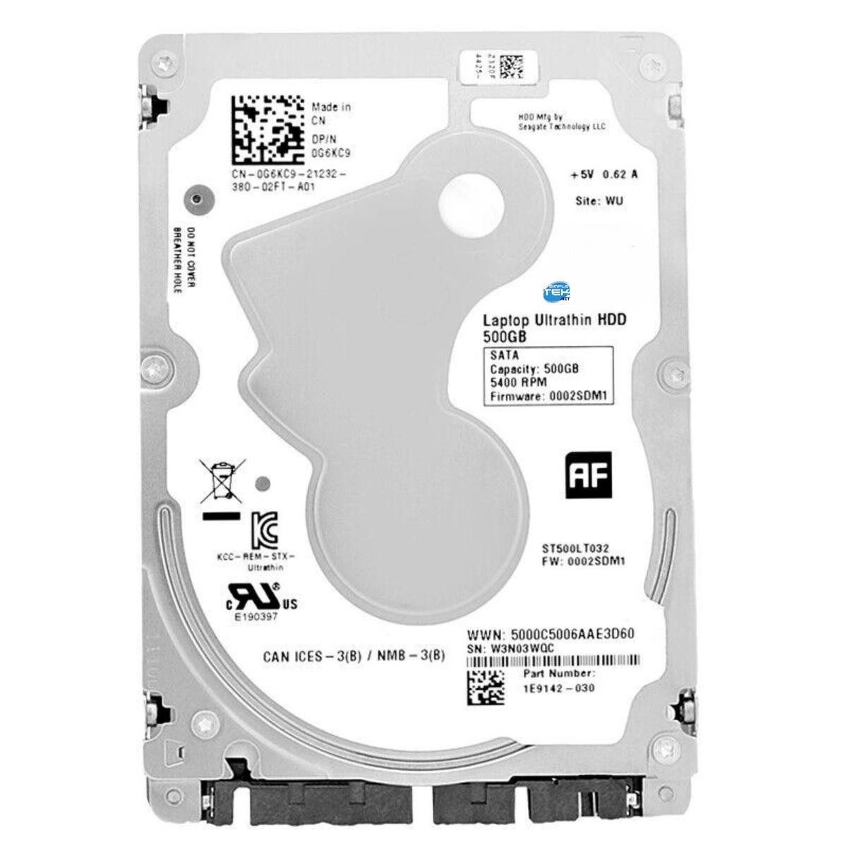 Disque Dur 500GB Seagate SATA 2,5" ST500LT032 Interne Notebook Laptop PC