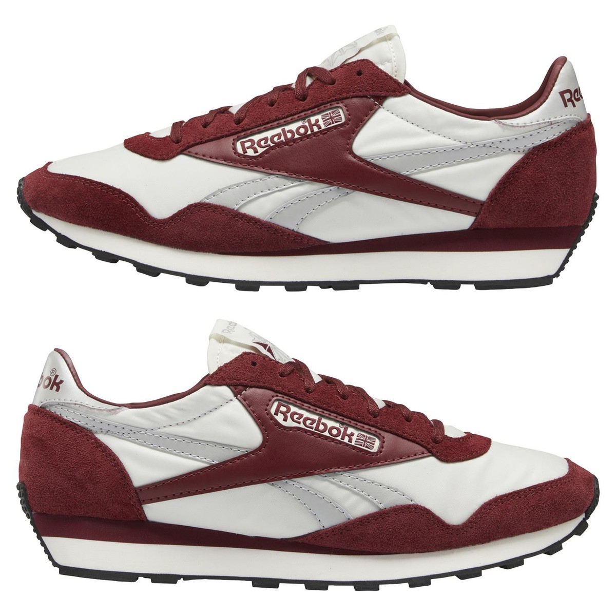 REEBOK UNISEX AZ II TRAINERS SHOES SNEAKERS BURGUNDY OFF WHITE RETRO NEW  BNWT OG