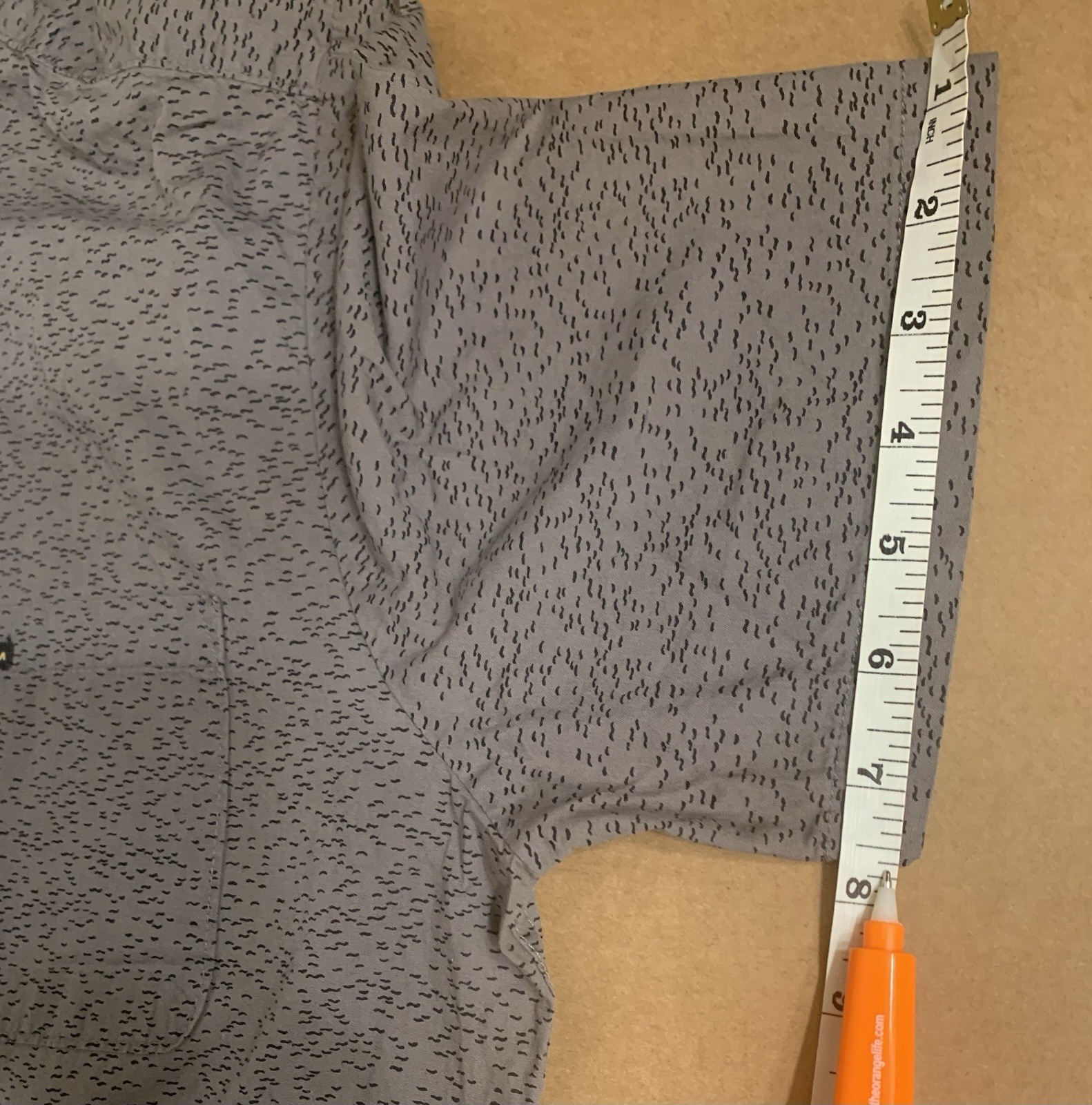 Button Down Shirt Gray And Black      Pattern Med… - image 12