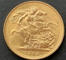 1962 Full Gold Sovereign