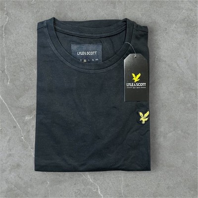 HERREN LYLE AND SCOTT KURZÄRMLIGES T-SHIRT MIT RUNDHALSAUSSCHNITT FÜR ALLE JAHRESZEITEN 100 % BAUMWOLLE
