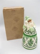 Jim Shore 7" Evergreen Santa with Kitty Cat 2004 by Heartwood Creek