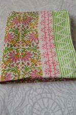 NO TARRIF CHARGES 100 ZK 164 Hand Block Floral Print 100 Cotton 5 Yard Fabric