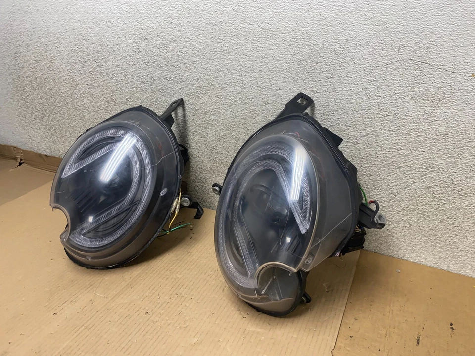 Juego de faros LED negros de xenón izquierdo+derecho Mini Cooper 2007 a 2013 u2601 DG Foto 2 de 4