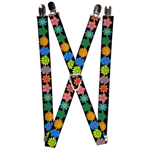 `Suspenders - 1.0`` - Flowers Black/Multi Color` (Us Import) ACC NEU-image