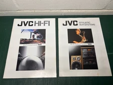 2 Vintage 1989 JVC Hi-Fi Components System Lineup Brochures Catalogs