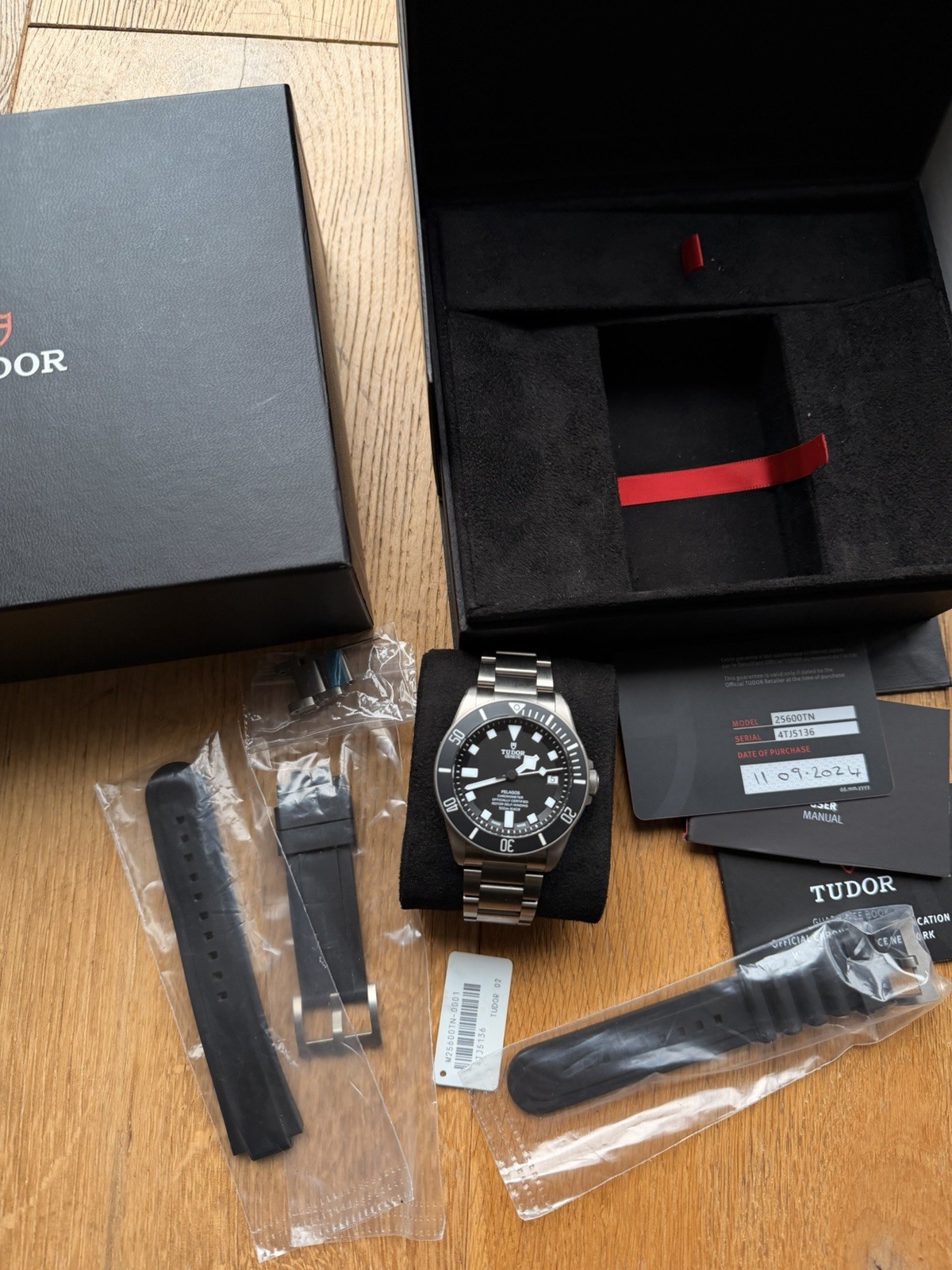 Tudor Pelagos 42mm Watch - M25600 Black - 2024 - Full Set - Warranty To 2029