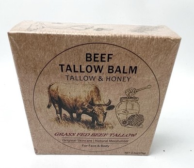 Beef Tallow Balm Wood Sleep 100% Grass-Fed Hydration Balm For Skin 2.5 oz