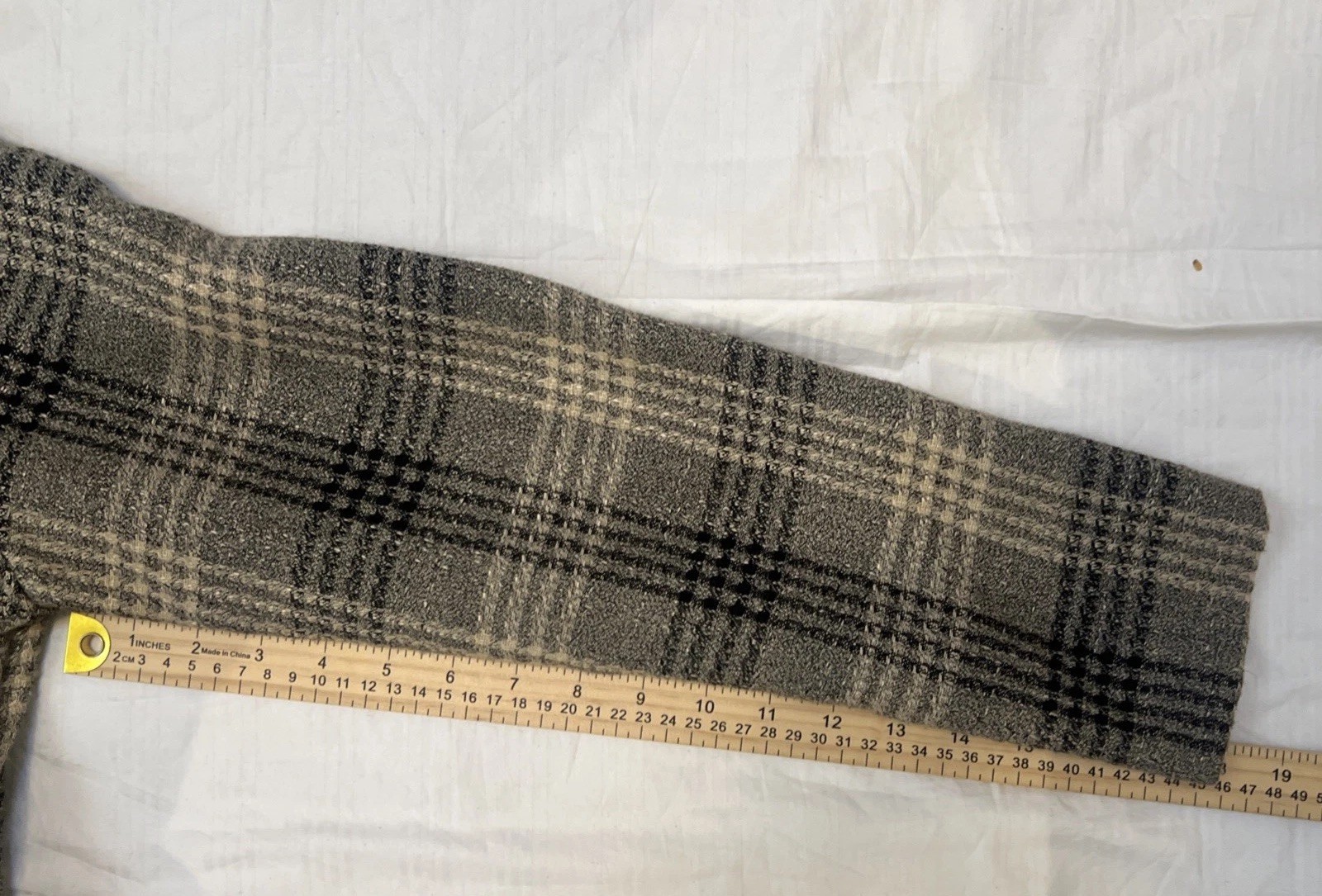 Vintage In Cinq Women’s Skirt Suit Size 8  Plaid Tweed Jacket Pencil Skirt Set