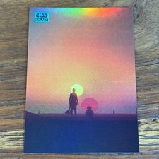 New Beginning 2024 Topps Star Wars Galaxy Chrome AQUA 52/199 Refractor #29