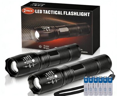 Zoomable LED Flashlights 5 Modes Adjustable Zoom LED for Men Him Best Gifts