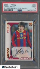 2010-11 Panini FC Barcelona Autografo Soccer #119 Lionel Messi PSA 9 MINT