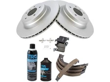 Rear Brake Pad Rotor Shoe Drum Kit For 2012-2013 BMW 335i Sedan MK417KN