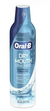 Oral-B Dry Mouth Oral Rinse Mouthwash, Moisturizing Mint, 16 Fl Oz