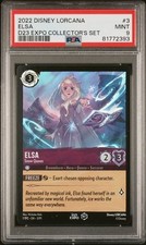 Elsa Snow Queen 3 PSA 9 D23 Expo Collector's Set Promo Disney Lorcana Graded