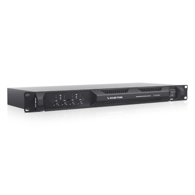 Sound Town 4-Channel Power Amp, 4 x 1400W at 4-ohm, 1U Rack Space ST-UPDM4C