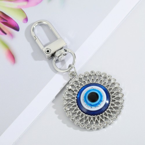Creative Devil's Eye Keychain Bag Pendant Oil Drop Eye Door Buckle Accessories - Picture 3 of 19