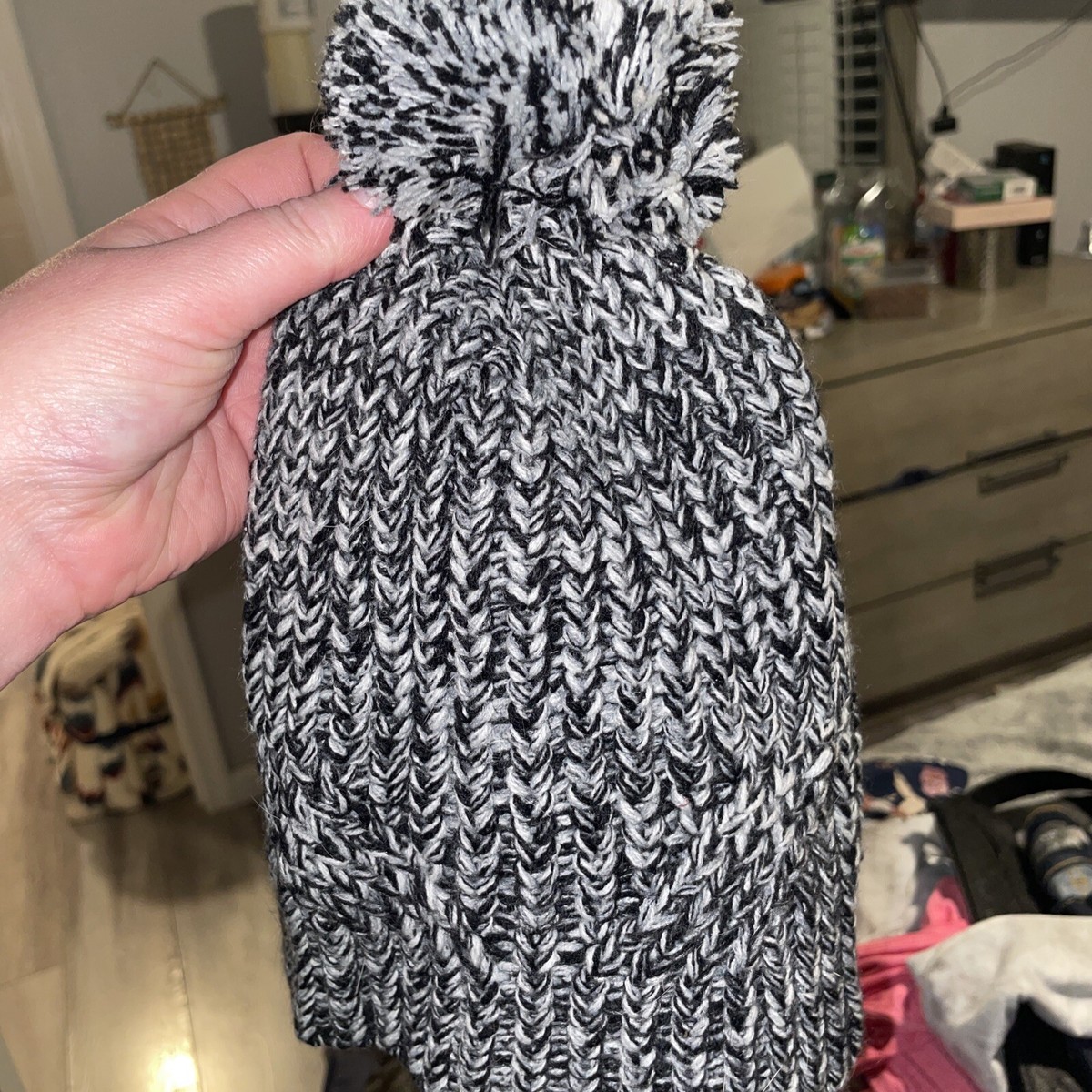 Rebecca Minkoff Marled Beanie and Arm Warmer Set - Grey 