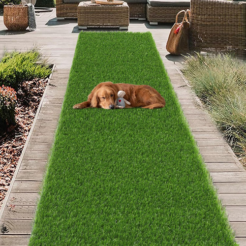 HEBE Artificial Turf Rug Grass Mat 2'X8' Fake Grass Pad for Dogs High Pile Grass