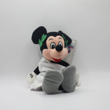 Vintage Toga Mickey Mouse 10" Bean Bag Plush Stuffed Animal w Tag Disney Tags