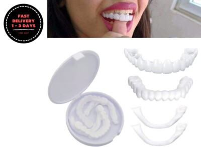 Dentadura postiza Dientes falsos temporales para una sonrisa instantánea. VIP