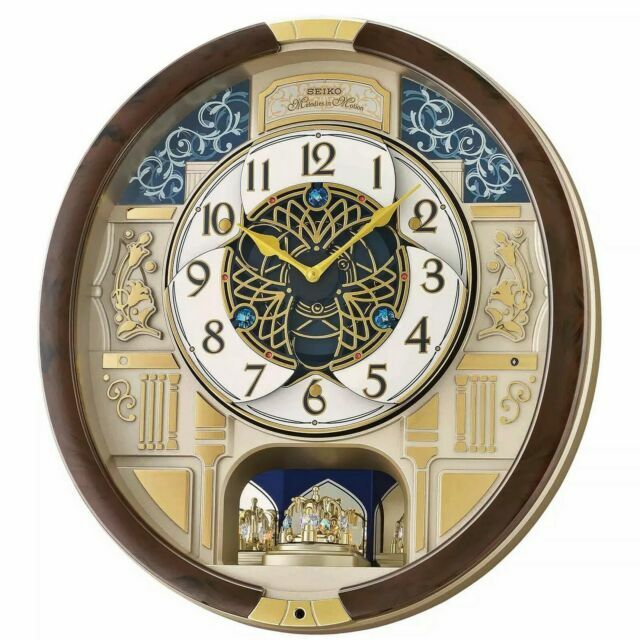 Seiko 36 Melodies in Motion Brown Musical Clock for Christmas - QXM390BRHZ  for sale online | eBay