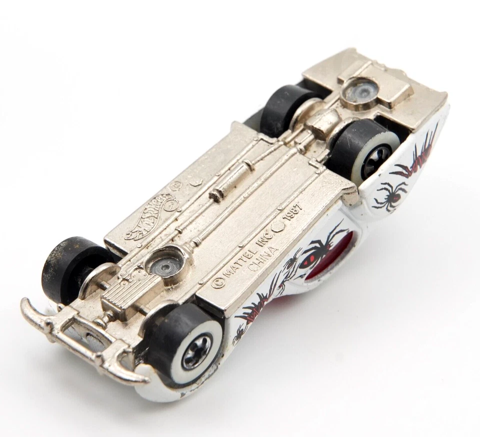Talbot Largo Hot Wheels 1993 Tattoo Machines Black Red Spider Car 3479 - Image 4 of 4