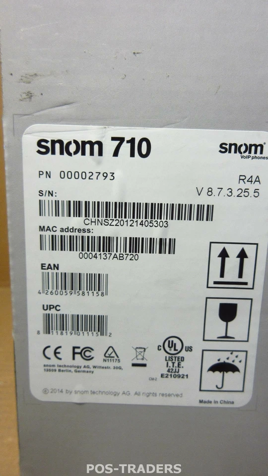 SNOM 710 Phone with 4 Line Display and POE VoIP SIP Wideband Telephone NEW NEU - Image 3 of 3