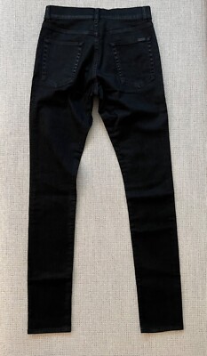 Saint Laurent Black Denim Jeans D10 M/SK-MW Men's 28 - Skinny