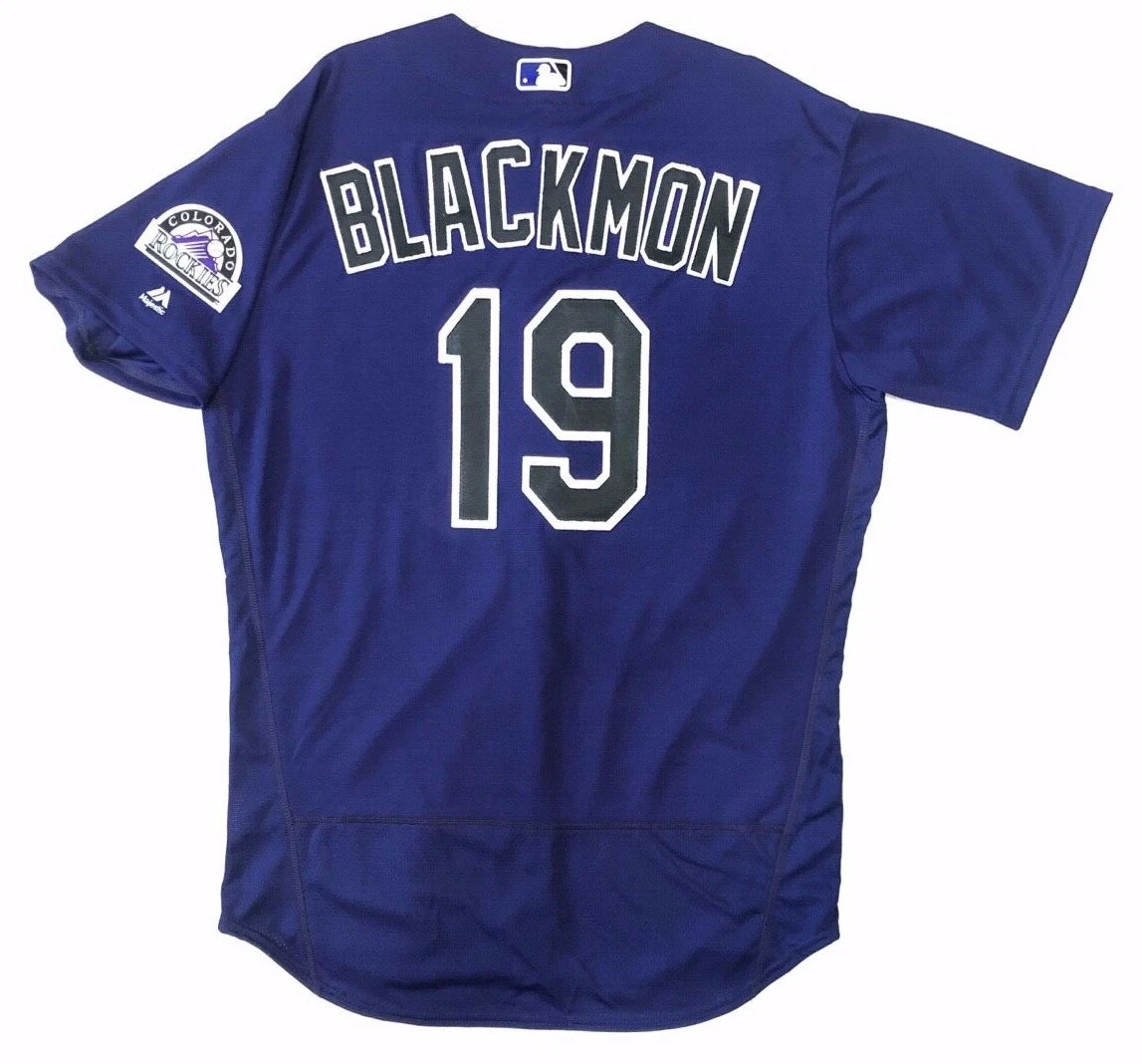 Authentic Majestic 52 2XL COLORADO ROCKIES CHARLIE BLACKMON FLEX