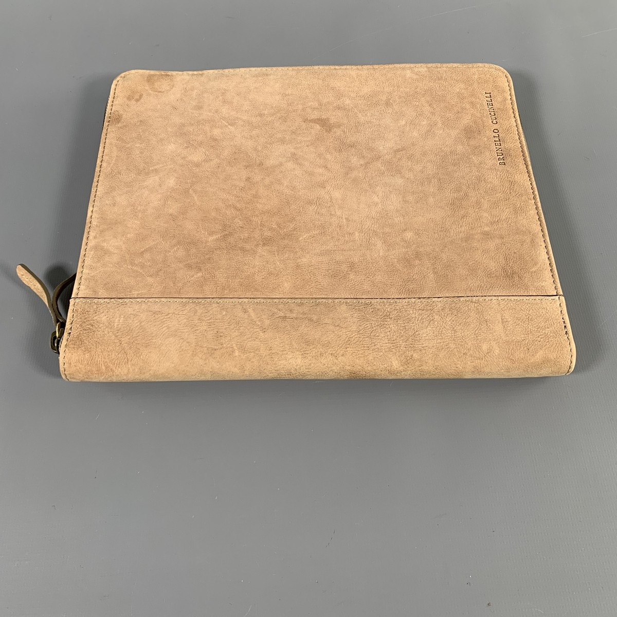 BRUNELLO CUCINELLI Taupe Leather iPad Case | eBay