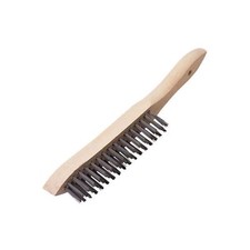 Image of Draper 1x 310mm Heavy Duty 3 Row Wire Scratch Brush Professional Tool 31548