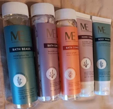 Bath Beads Confetti Body Wash Hand Cream Spa Travel Size Lot 4/2025 Shea Aloe