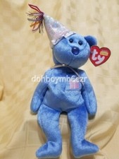 Ty Beanie Babies Baby September Blue Birthday Bear stuffed animal 2002