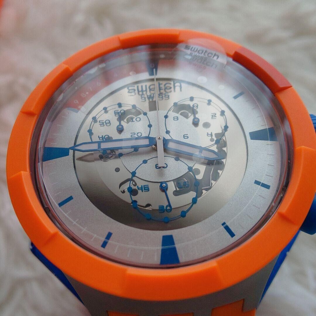 Swatch NASA Space Collection Orange Color Quartz Strap Swatch NASA Space Collection Orange Color Quartz Strap