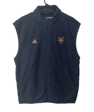 Vintage Adidas Tennessee Volunteers Lady Vols Fleece Vest Size S Navy Blue